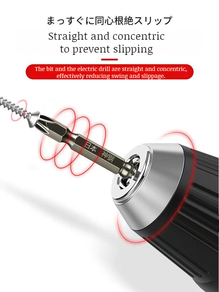 High strength double section tungsten steel small head screwdriver head