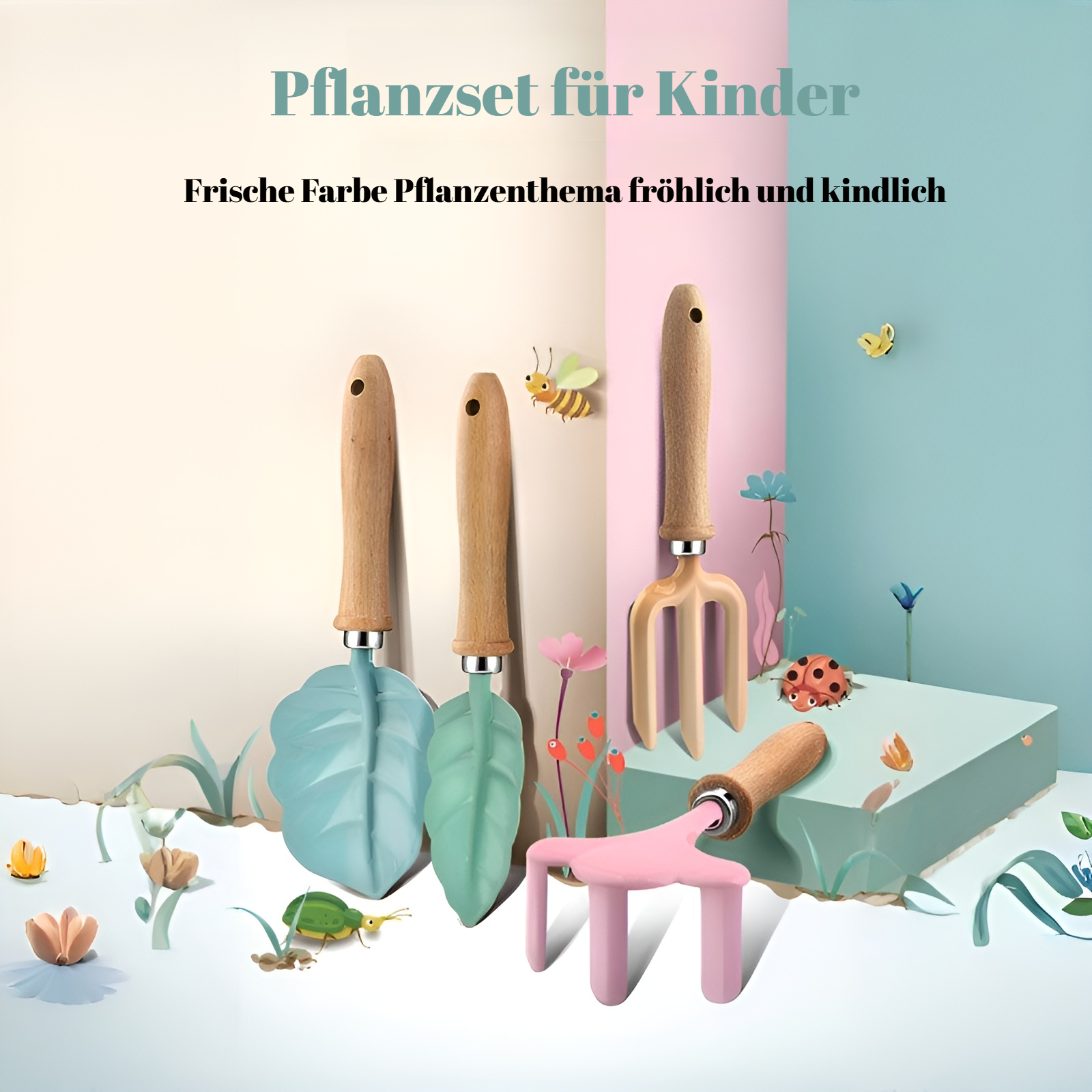 Kinder Garten Pflanzwerkzeug Set komplett
