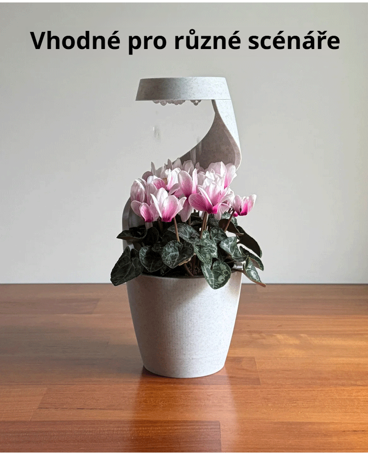 Moderní dekorace – váza dešťová kapka s květinami