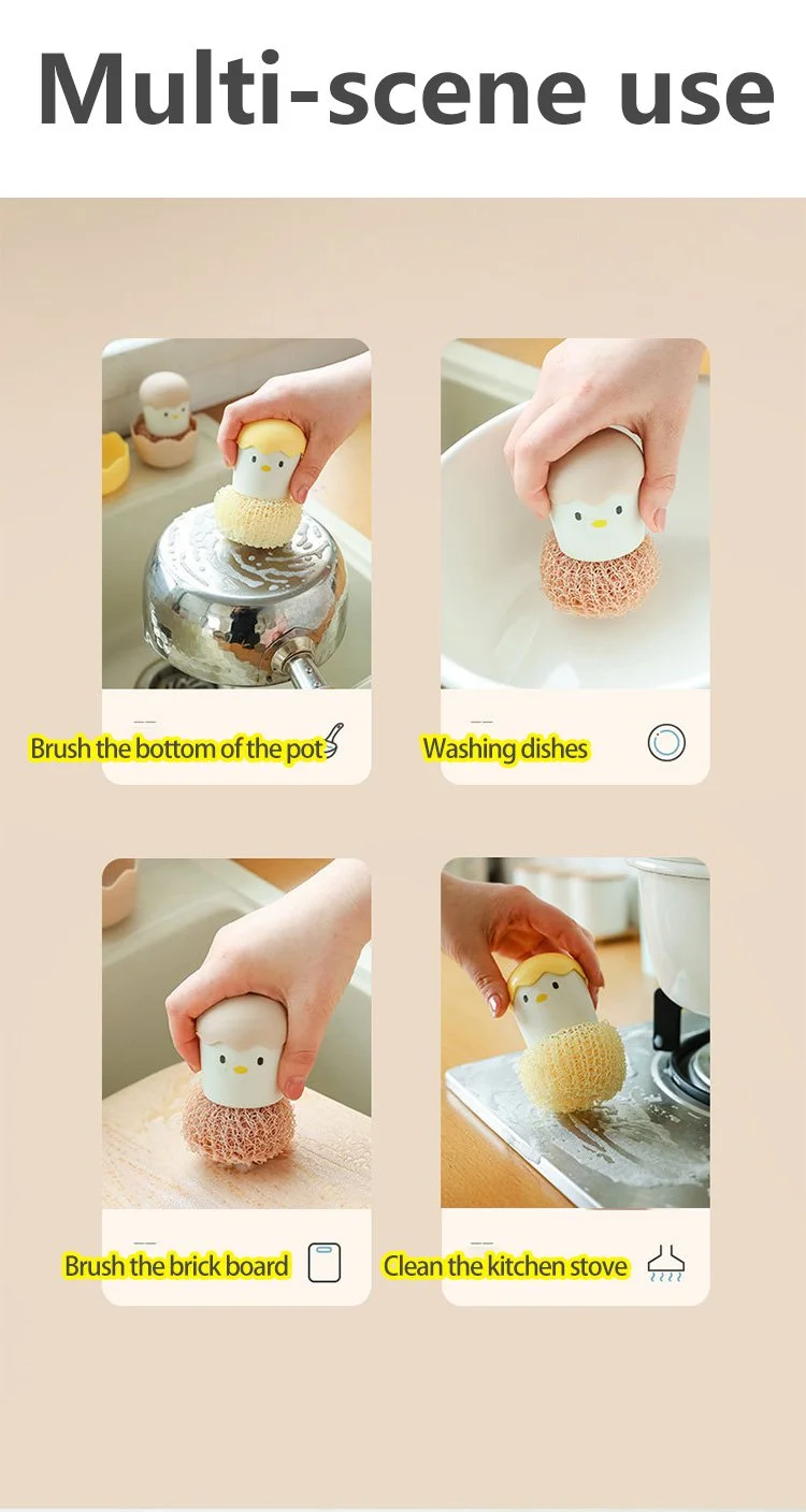 Close-up of the eggshell-inspired cleaning brush bristles