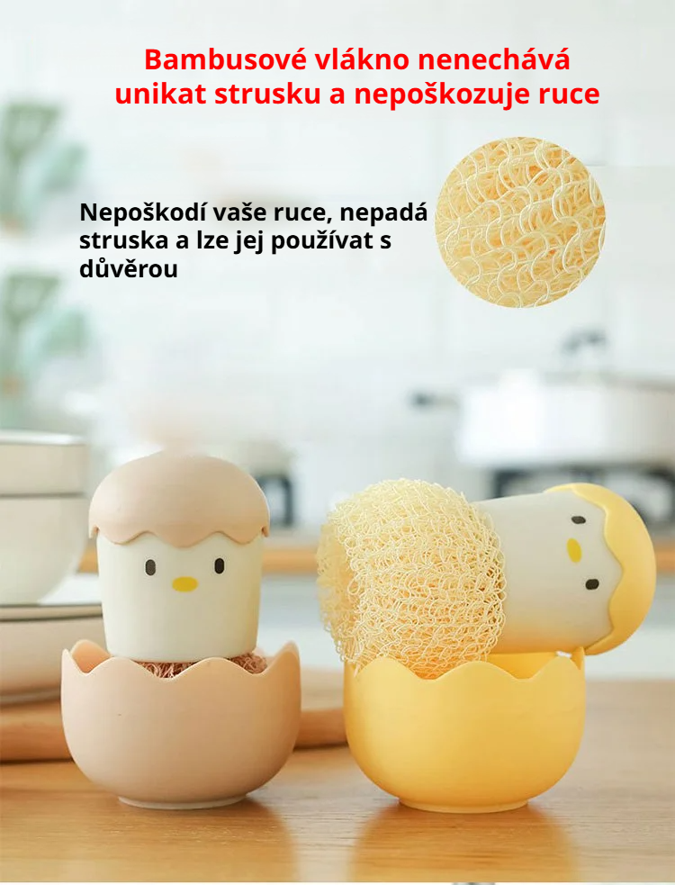 Praktická čisticí koule na nádobí