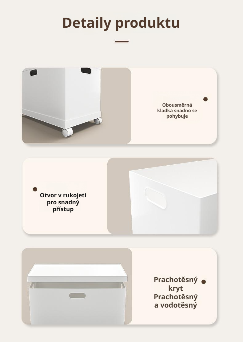 Domácí skříňka na drobnosti s praktickým úložným prostorem