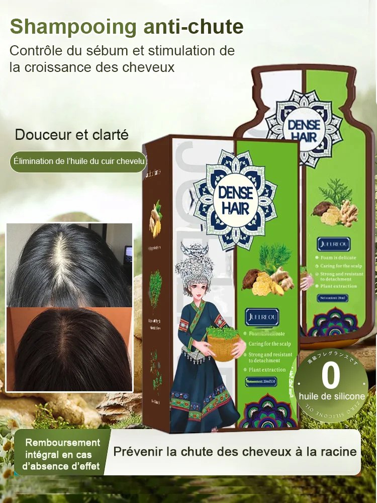 Hot Sale Ginger Plant Extract Anti-Hair Loss Hair Shampooing