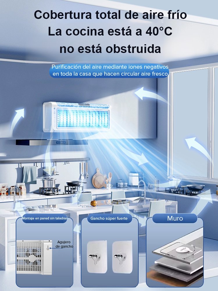 Aire acondicionado de pared para uso doméstico, frío y calor.