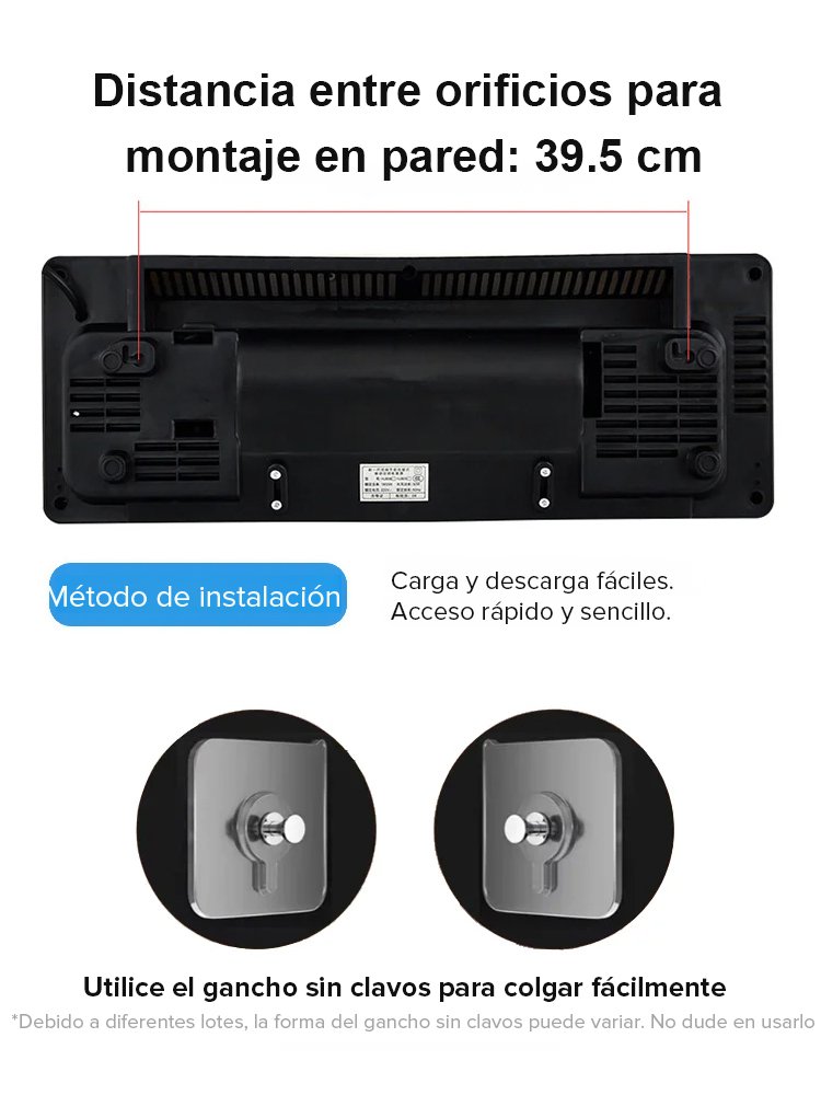 Aire acondicionado de pared para uso doméstico, frío y calor.