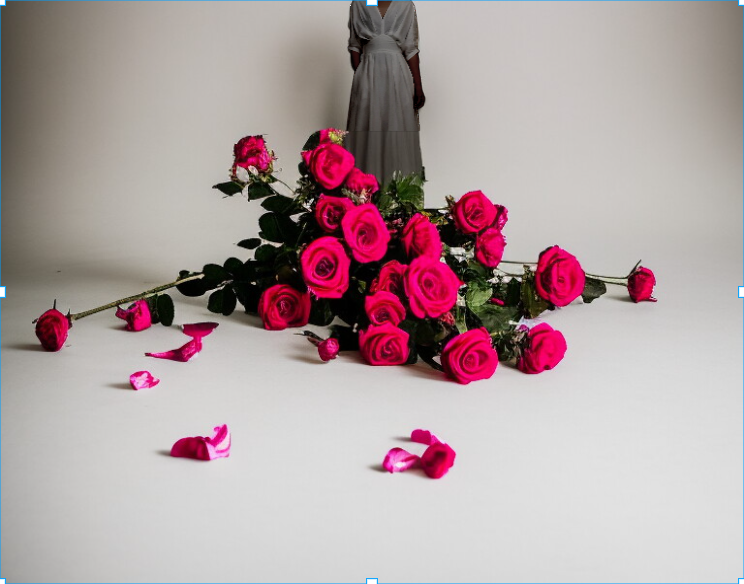 Vネックロングワンピース