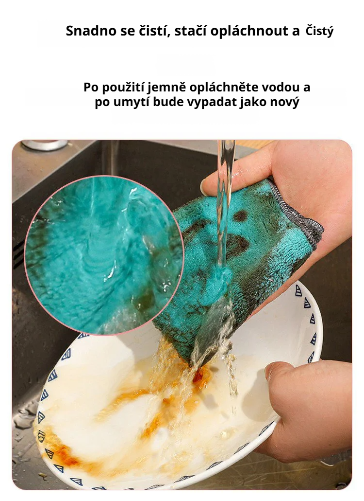 Měkká a savá podložka pro efektivní úklid