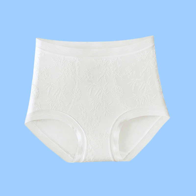 Ladies' lace mid high waisted antibacterial triangle underwear