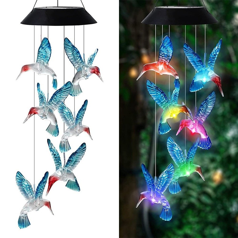 Bee Bird Butterfly Eva Ball Solar Light Patio Outdoor Metal Solar