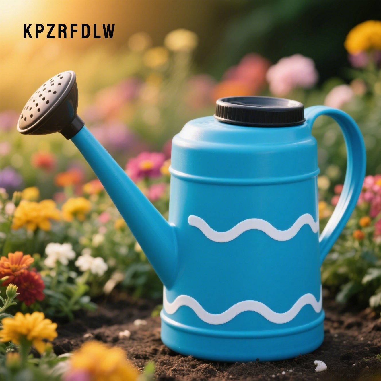 ガーデニング用じょうろで植物に水やり