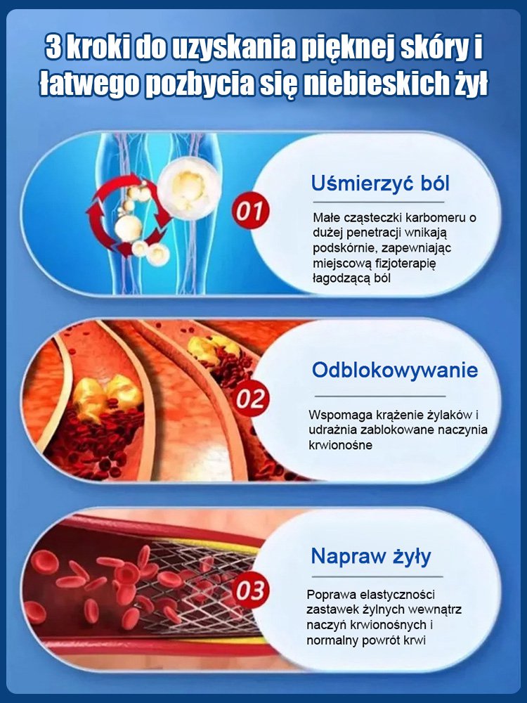 Spray do pielęgnacji żył nóg