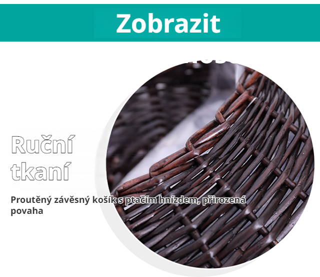 Rustic decorative hanging basket for home decor