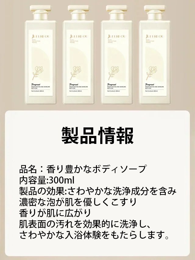 香り豊かなボディソープ