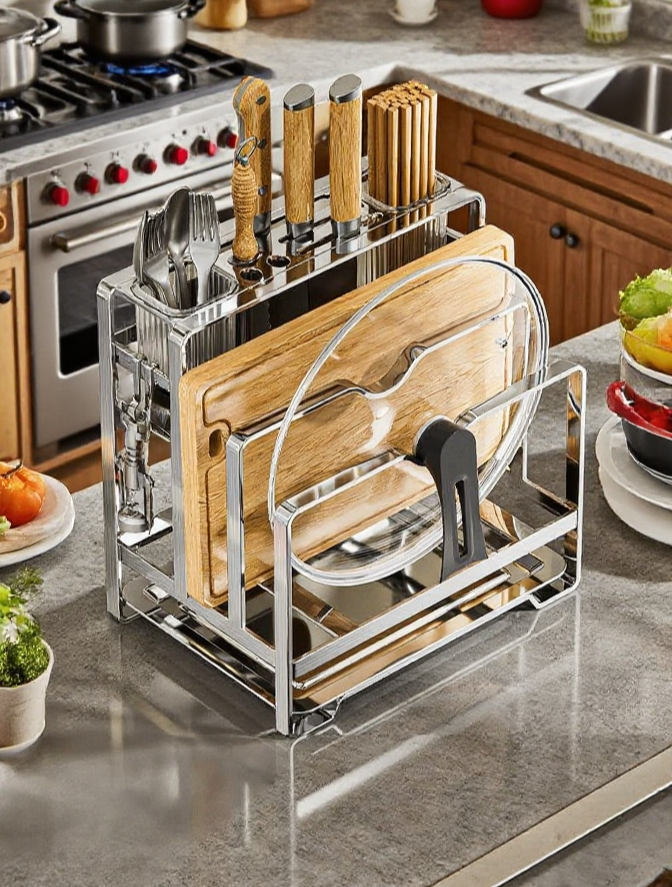 廚房菜板刀具一體收納架外觀展示