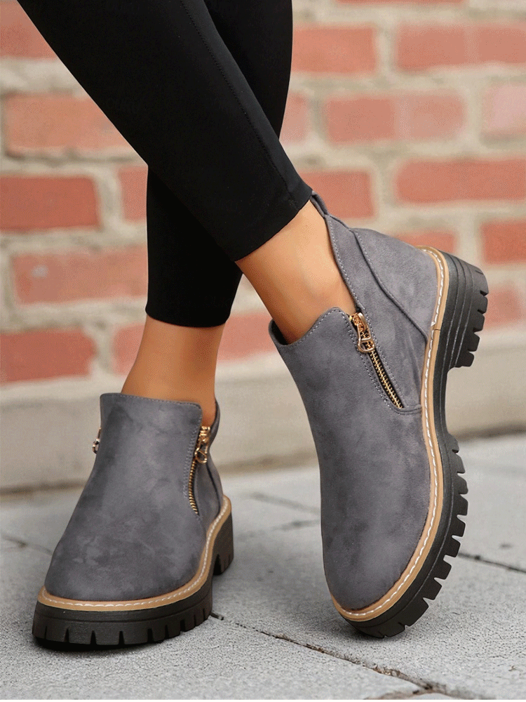 Dámské boty s zipem