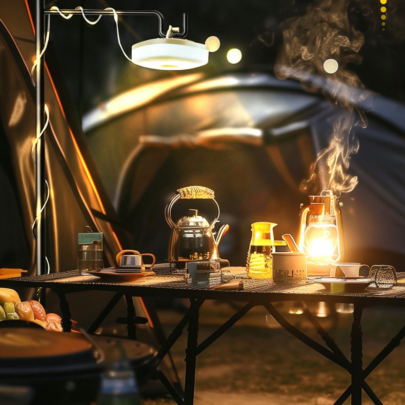 Nabíjecí stan kempování LED atmosférické světlo