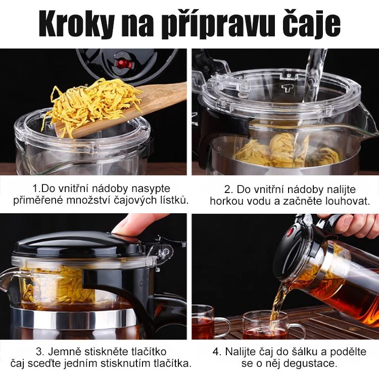 Jedno kliknutí filtrující čajová sada