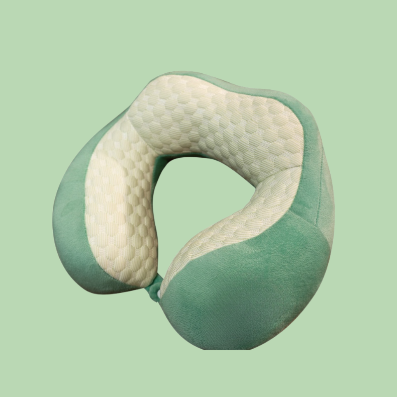 여행 중 사용하기 좋은 U자형 쿨링 목베개