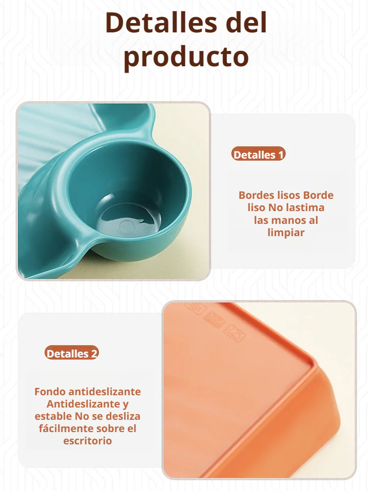 Plato de dumplings creativo con separación de salsas.