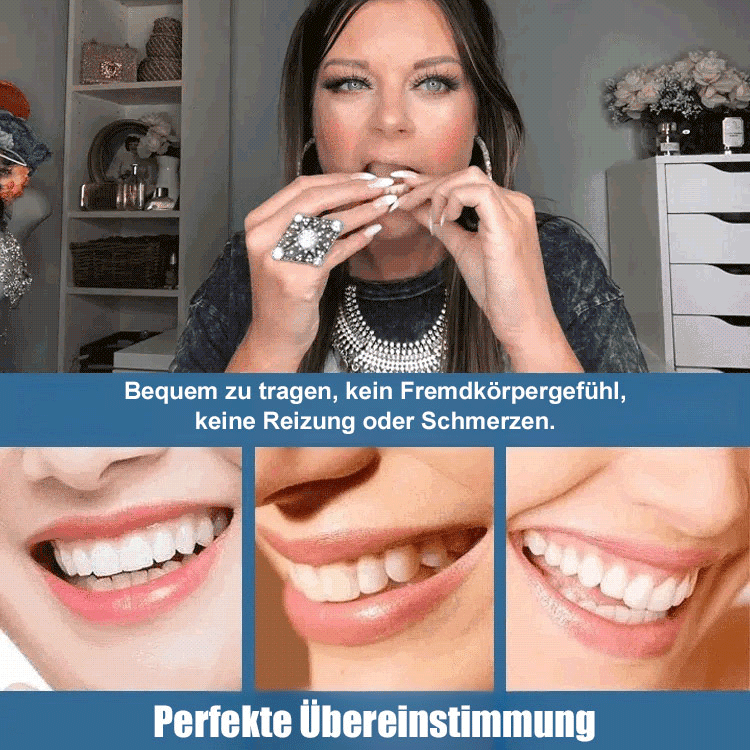 Zahnprothesenset mit Silikonauskleidung