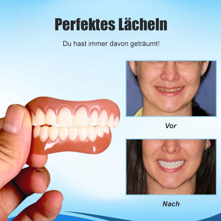 Zahnprothesenset mit Silikonauskleidung