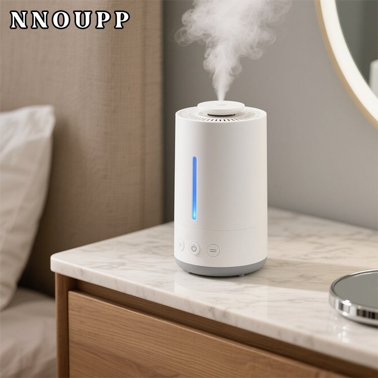 Detailansicht des Bedienfelds vom smarten Luftbefeuchter