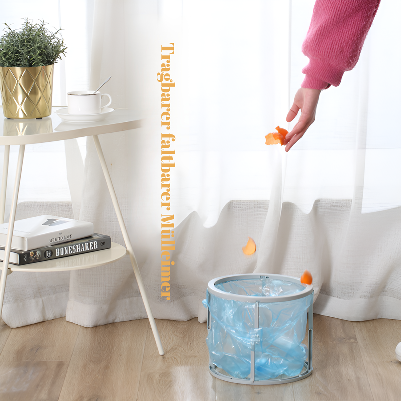 Tragbarer, faltbarer Mülleimer für den Einsatz im Haushalt kleiner und mittlerer Größe im Freien, le