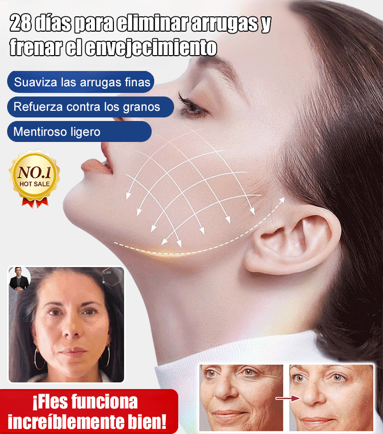 Suero antiedad reafirmante para una piel juvenil