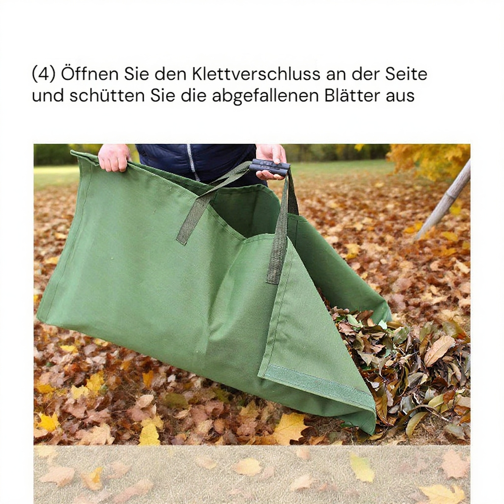 Leicht faltbare Laubsackmatte für einfachen Transport