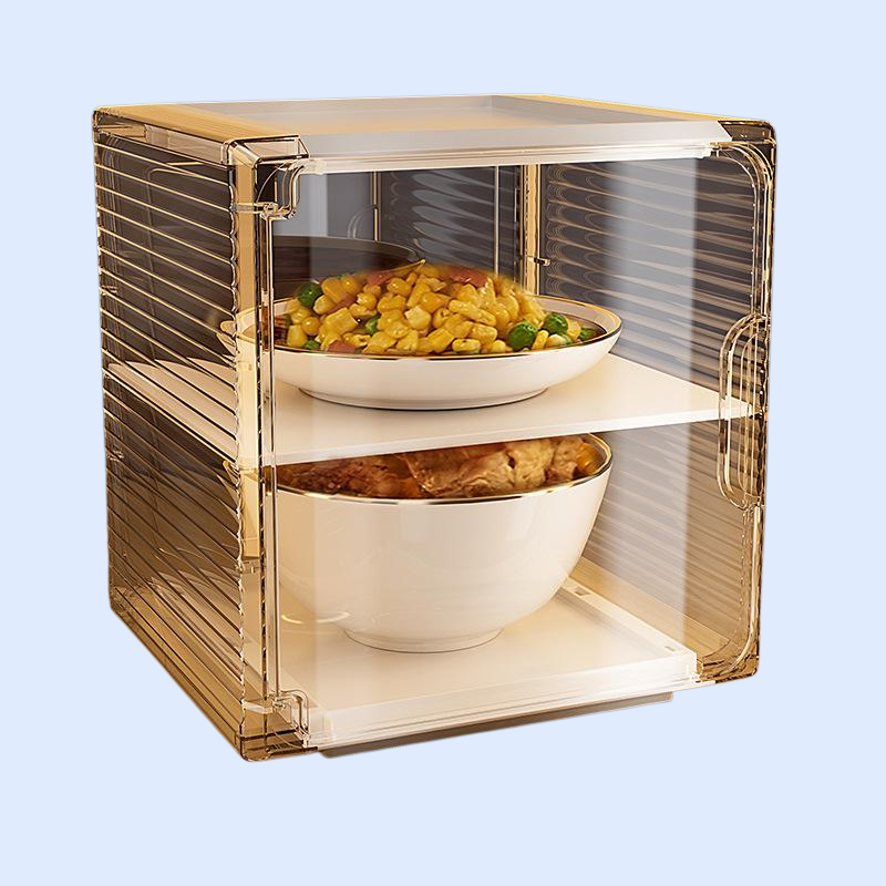 家用防尘保温饭菜热菜热饭神器菜罩剩菜罩食物罩多层收纳架餐桌罩