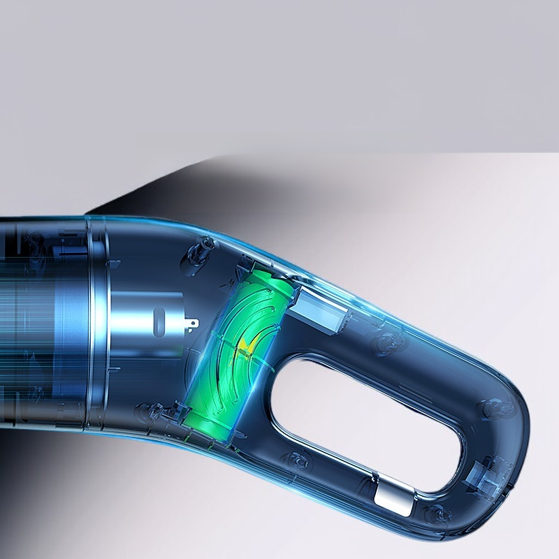 車用掃除機 車用ワイヤレス充電 ハンドヘルド掃除機 車または家庭用 120W ハイパワー吸引 乾湿両用