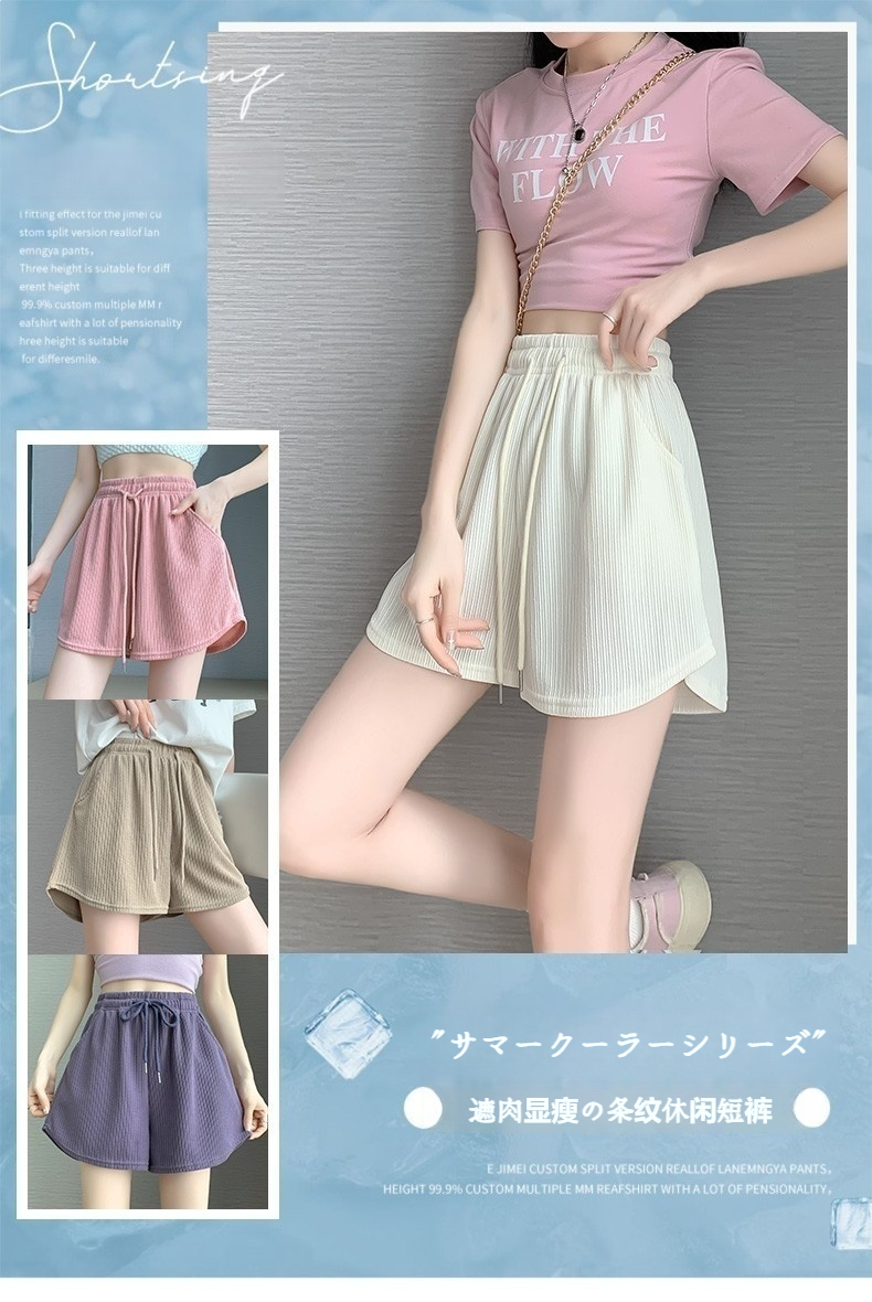 レディース夏用薄手ホットパンツ全体画像