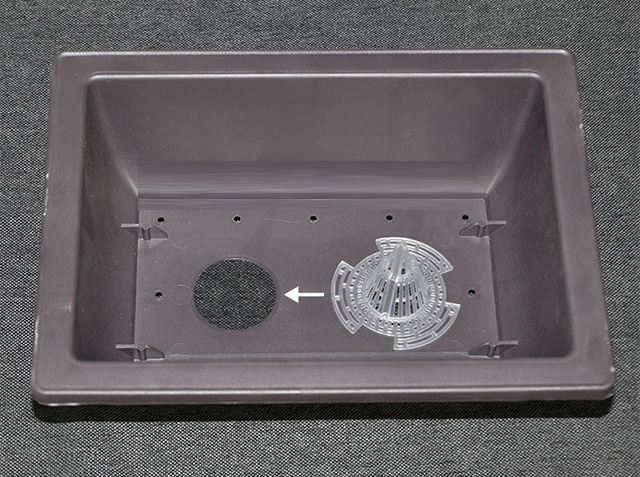 Decoración de interiores con maceta tridimensional