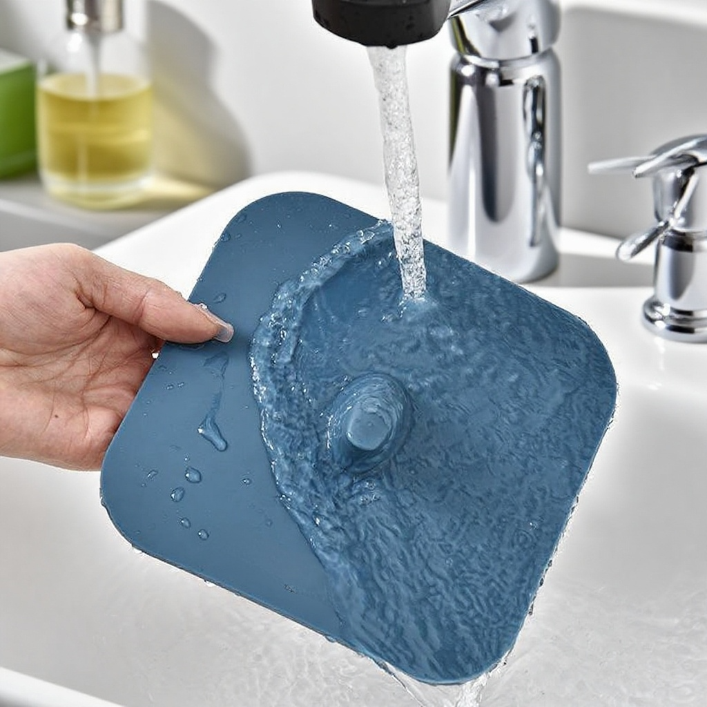 Silikonová podložka na podlahový odtok proti zápachu do koupelny