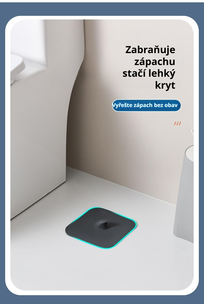 Protizápachová silikonová podložka na podlahový odtok
