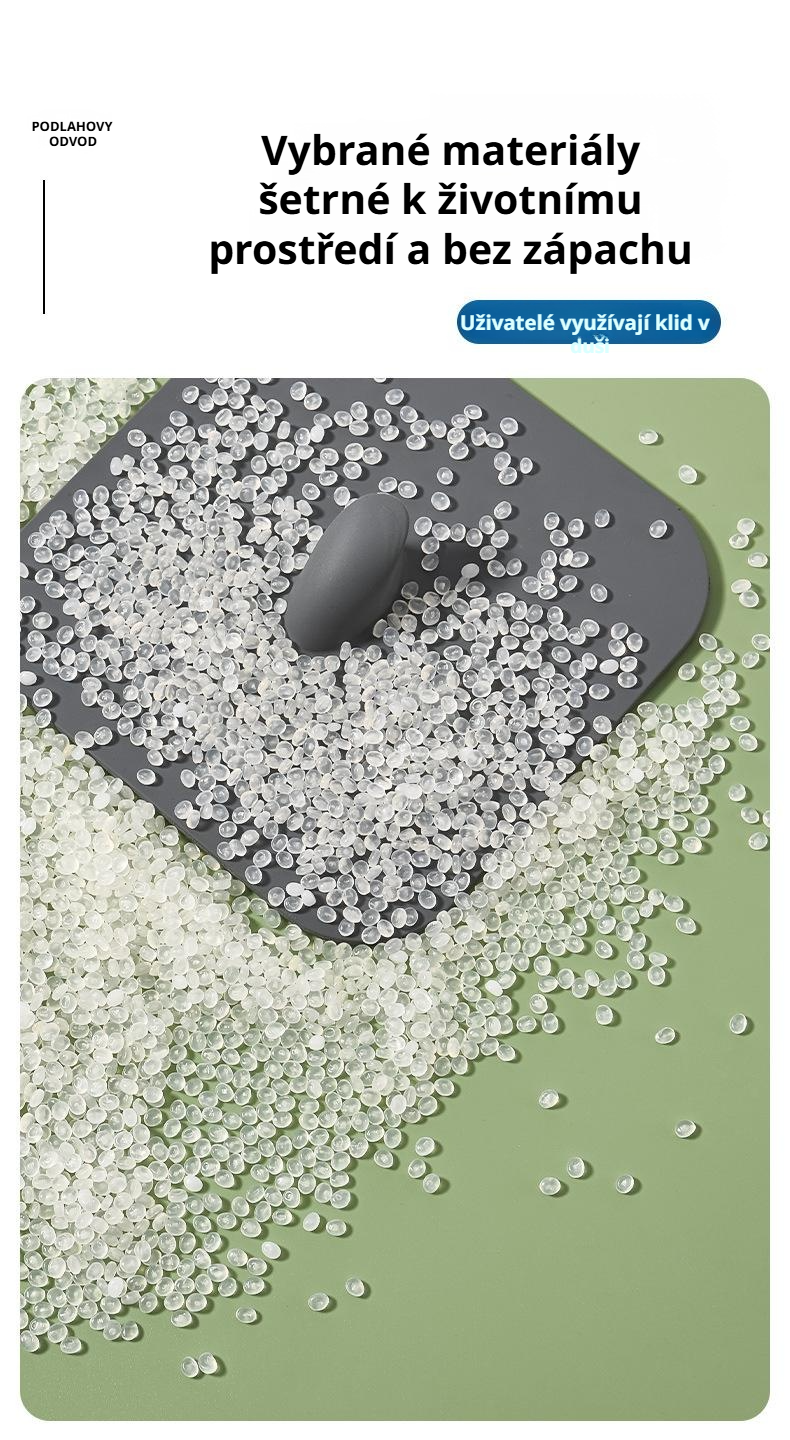 Snadná instalace silikonové podložky na podlahový odtok