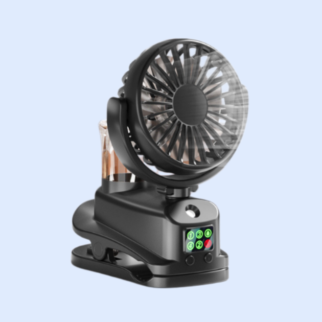 噴霧清涼桌上型夾子風扇