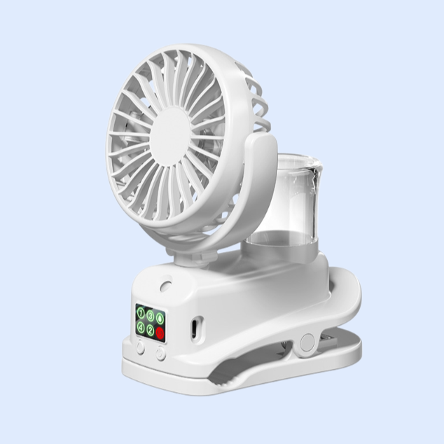 噴霧清涼桌上型夾子風扇
