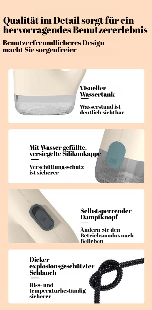 Einfache Handhabung des JMY Hochdruckdampfreinigers