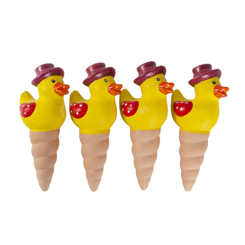 セラミックかわいいアヒルシーパーフラワー給水器怠惰な点滴灌漑赤土ドリッパー