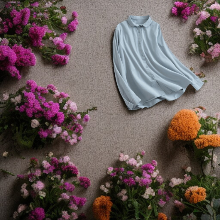 綿麻長袖シャツ