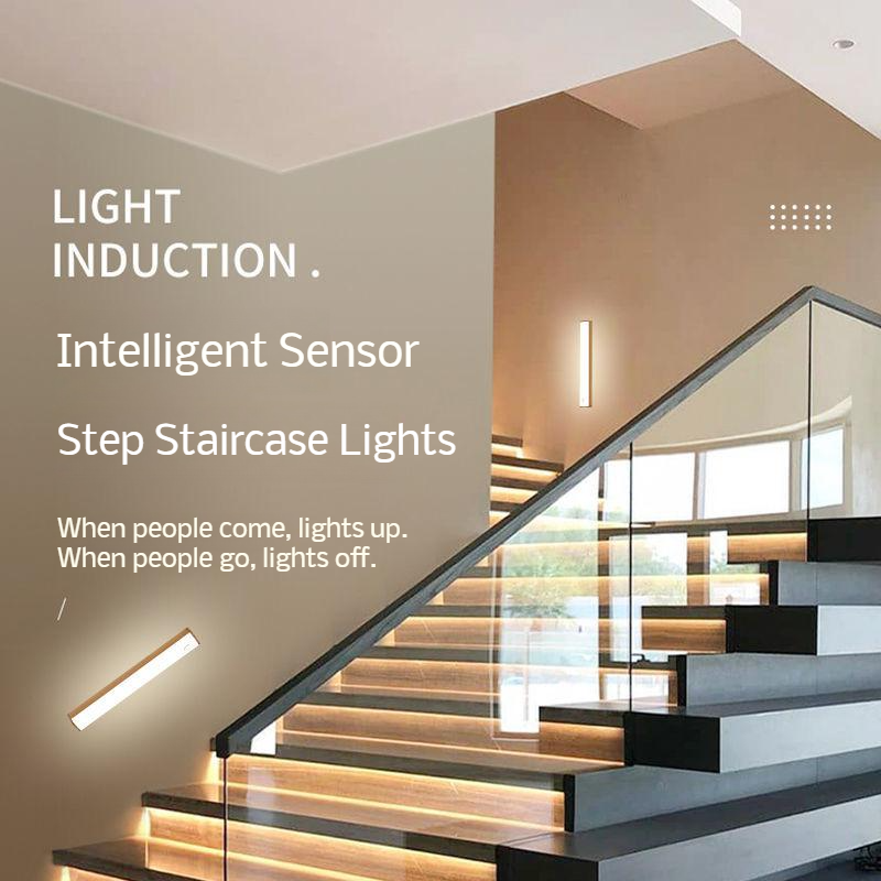 Intelligent body sensor super bright night light bedroom aisle home light cabinet automatic lighting
