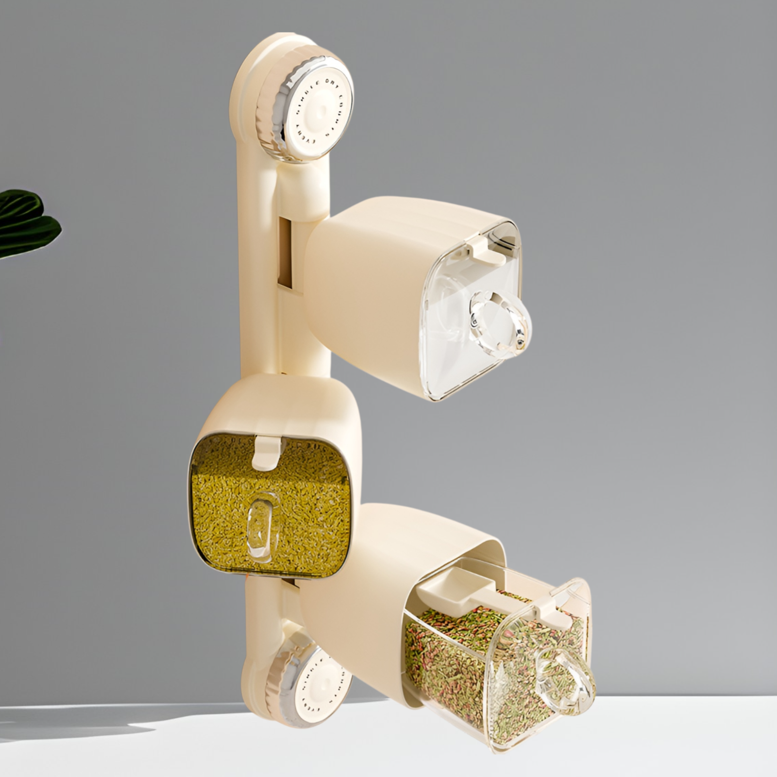 吸盤回転スパイスボックスラック