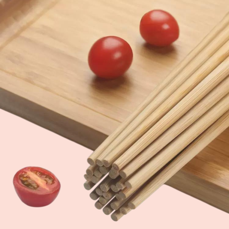 家庭用竹製箸10膳 楠竹プリント箸