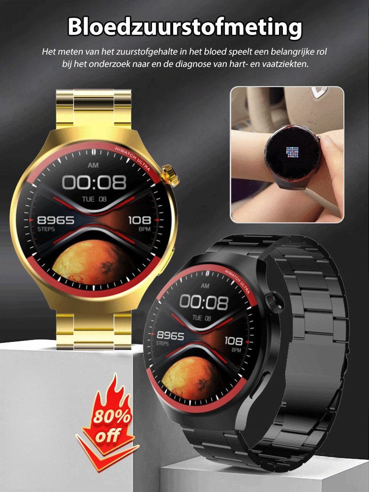 WATCH4PRO Ruimte Verkenning Ronde Scherm Smartwatch