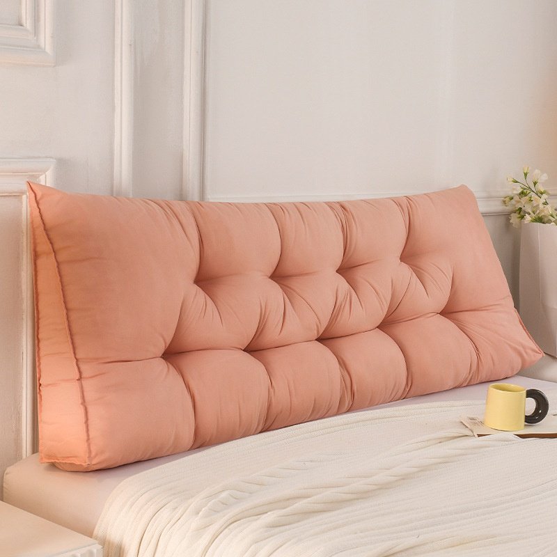 더블 침대 머리 쿠션 두꺼운 소프트백 롱 쿠션 삼각 플로팅 다다미 전용 등받이
