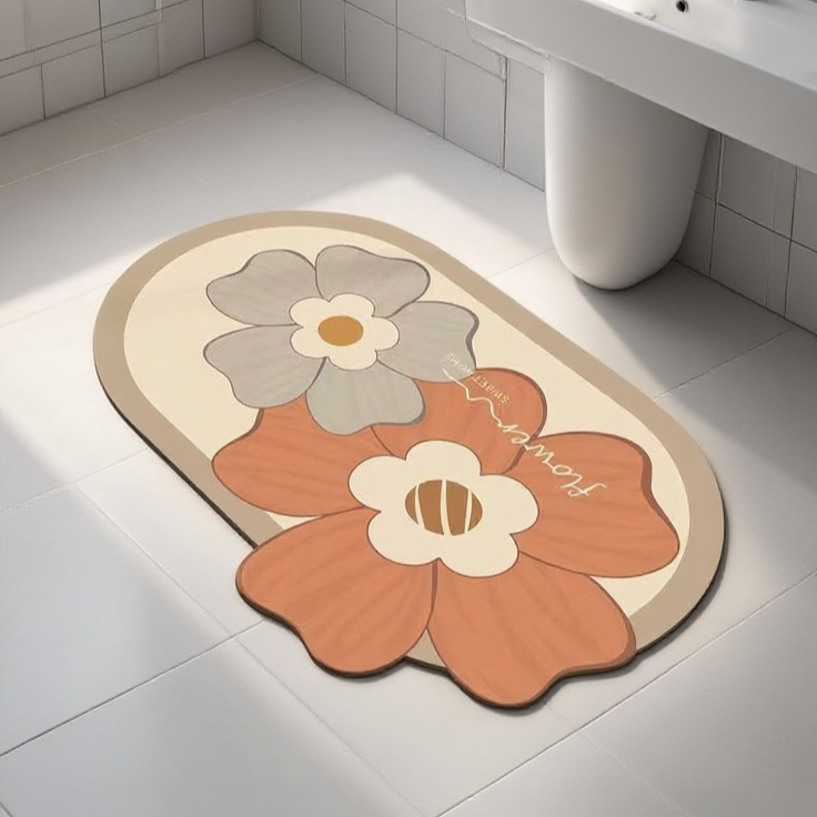 빠른 건조가 가능한 규조 진흙 욕실 깔개