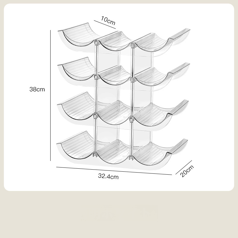 カウンタートップワインラック、新しい2層、3層、4層のワインディスプレイラック、キャビネット、食品保管室、ワインボトルの保管に適しています