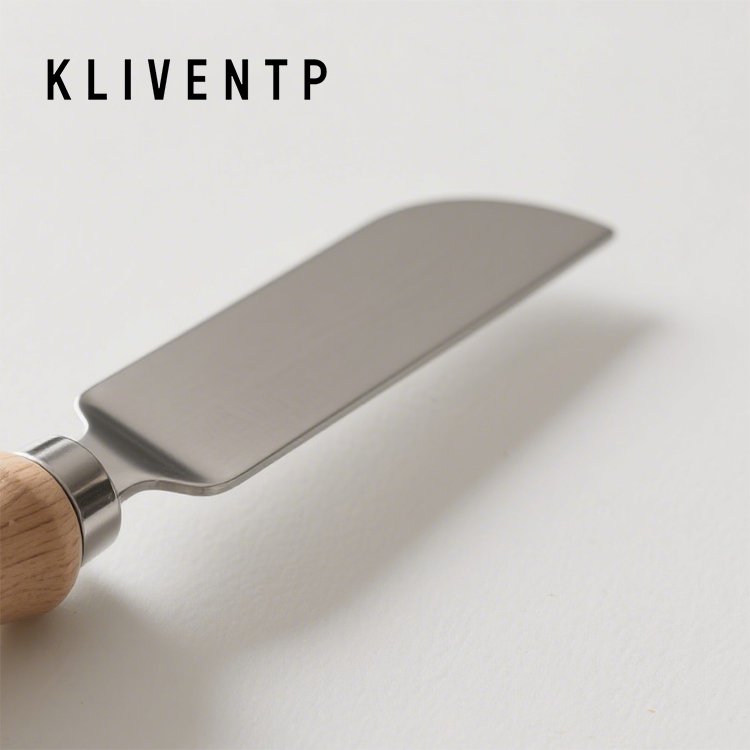 Stainless steel jam spatula with ergonomic grip