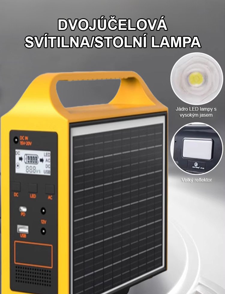 Solární nouzové osvětlení 